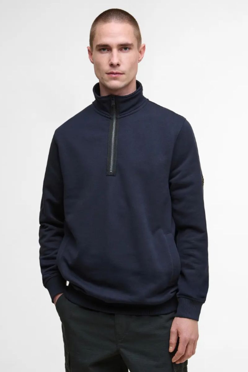Barbour Intl Outline Funnell Sweatshirt Navy