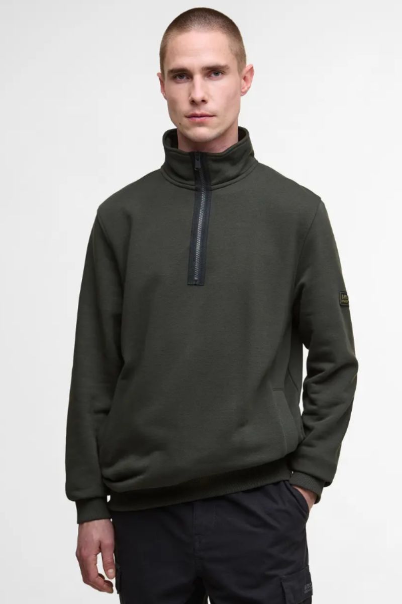 Barbour Intl Outline Funnell Sweatshirt Sage