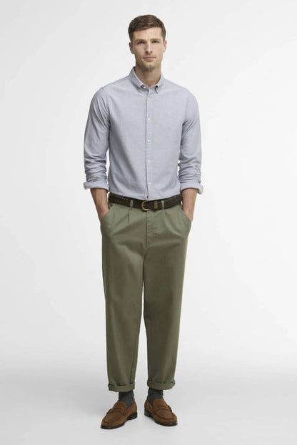 Barbour Oxtown Tailored Shirt Grey Blue