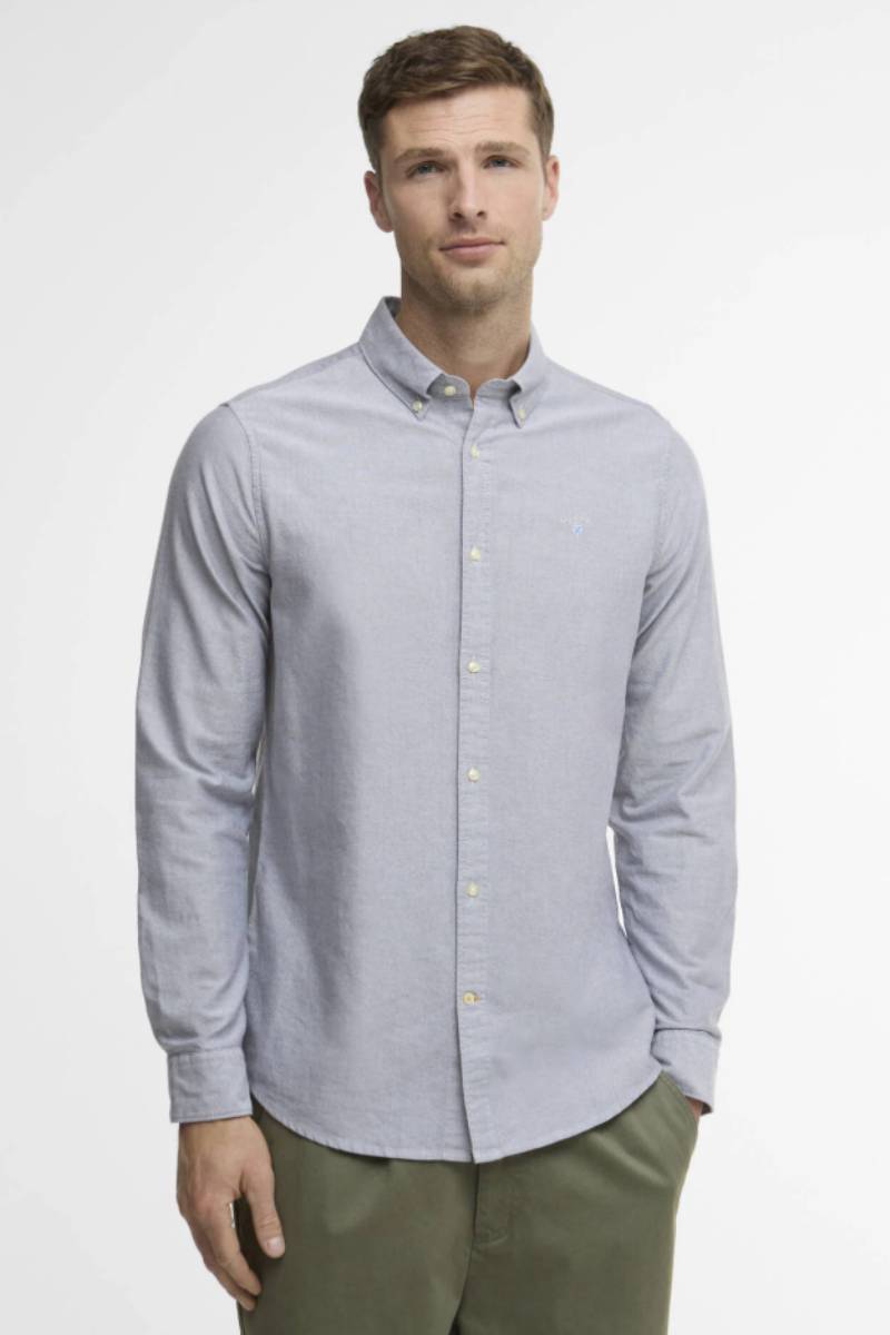 Barbour Oxtown Tailored Shirt Grey Blue