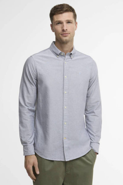 Barbour Oxtown Tailored Shirt Grey Blue