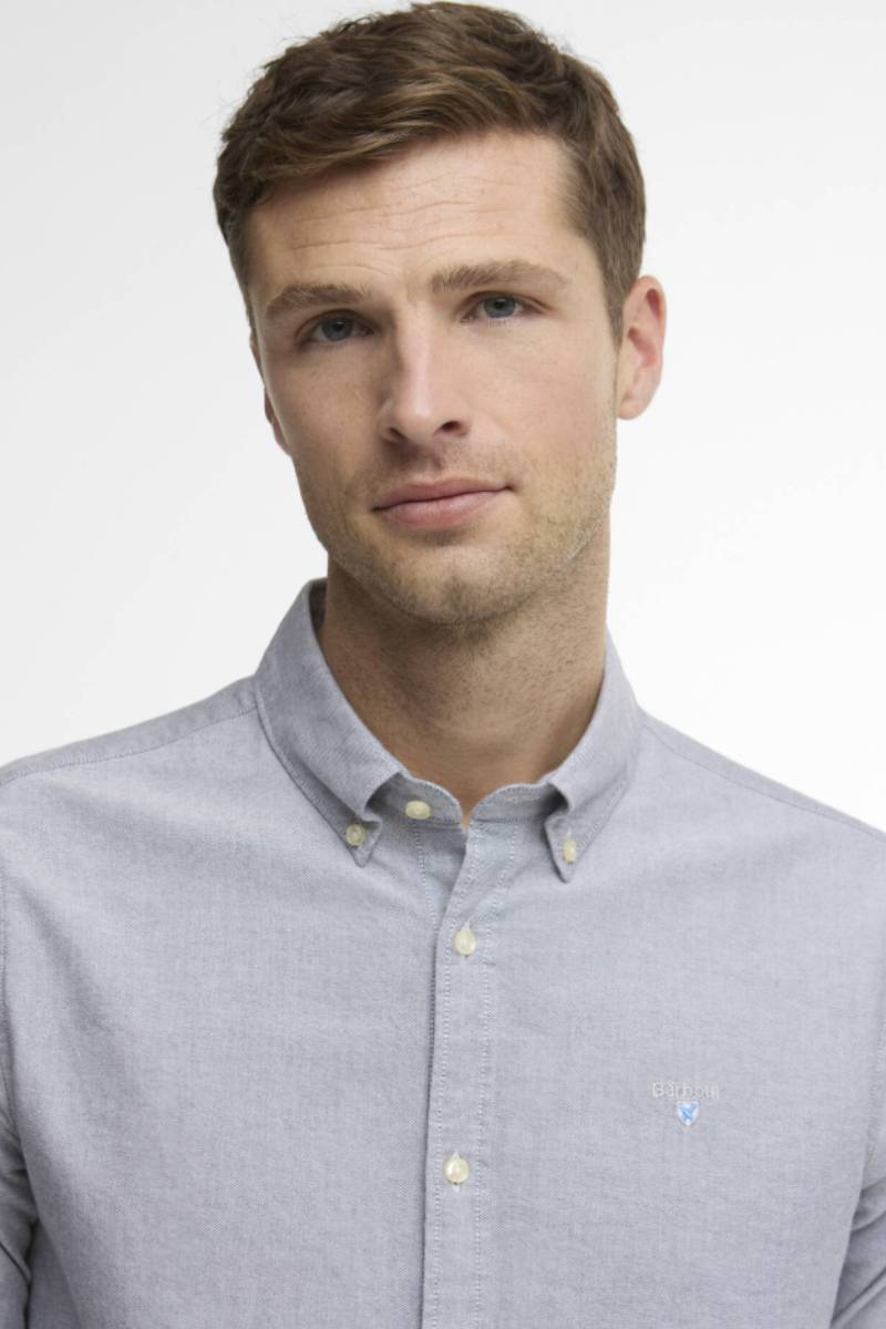 Barbour Oxtown Tailored Shirt Grey Blue