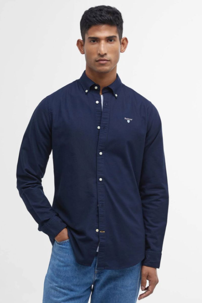 Barbour Oxtown Tailored Shirt Navy