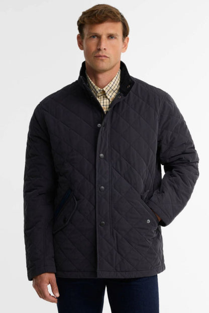 Barbour Shoveler Waterproof Jacket Navy
