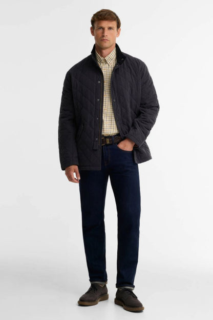 Barbour Shoveler Waterproof Jacket Navy