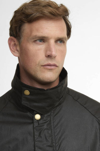 Barbour Stratford Wax Lightweight Jacket Dark Olive