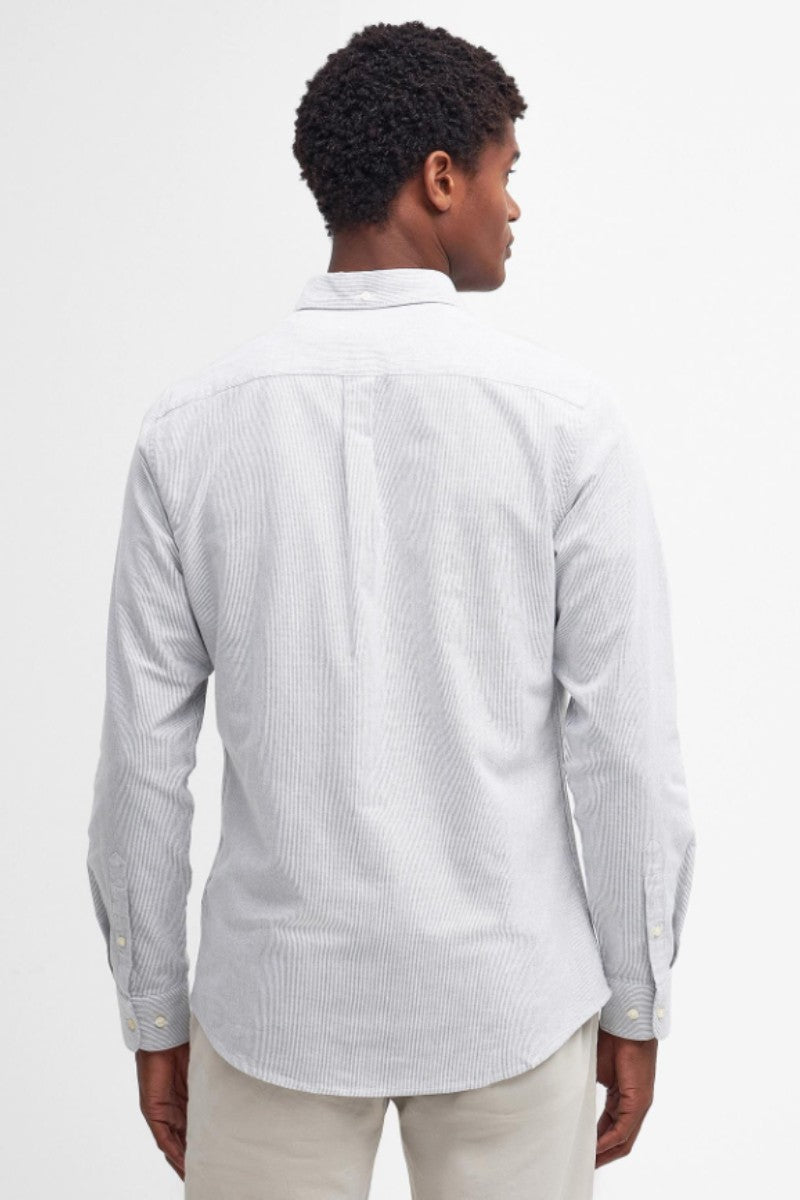 Barbour Stripe Oxford Shirt Pale Sage