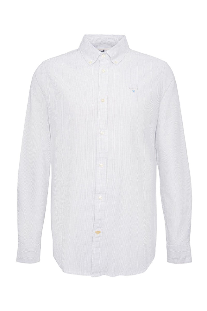 Barbour Stripe Oxford Shirt Pale Sage
