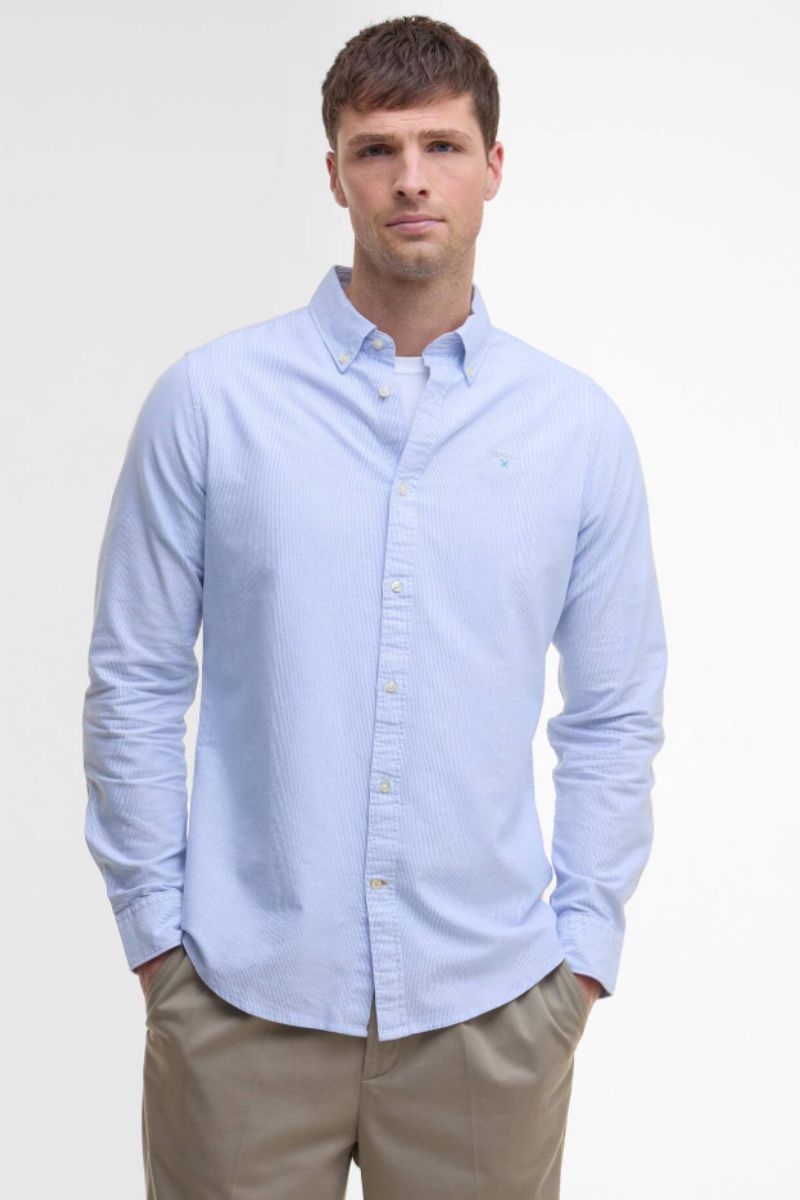 Barbour Stripe Oxtown Shirt Stripe Blue