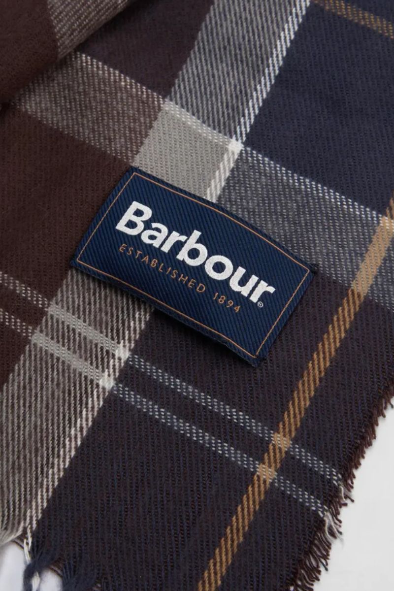 Barbour Swinton Scarf &amp; Hat Set Midnight