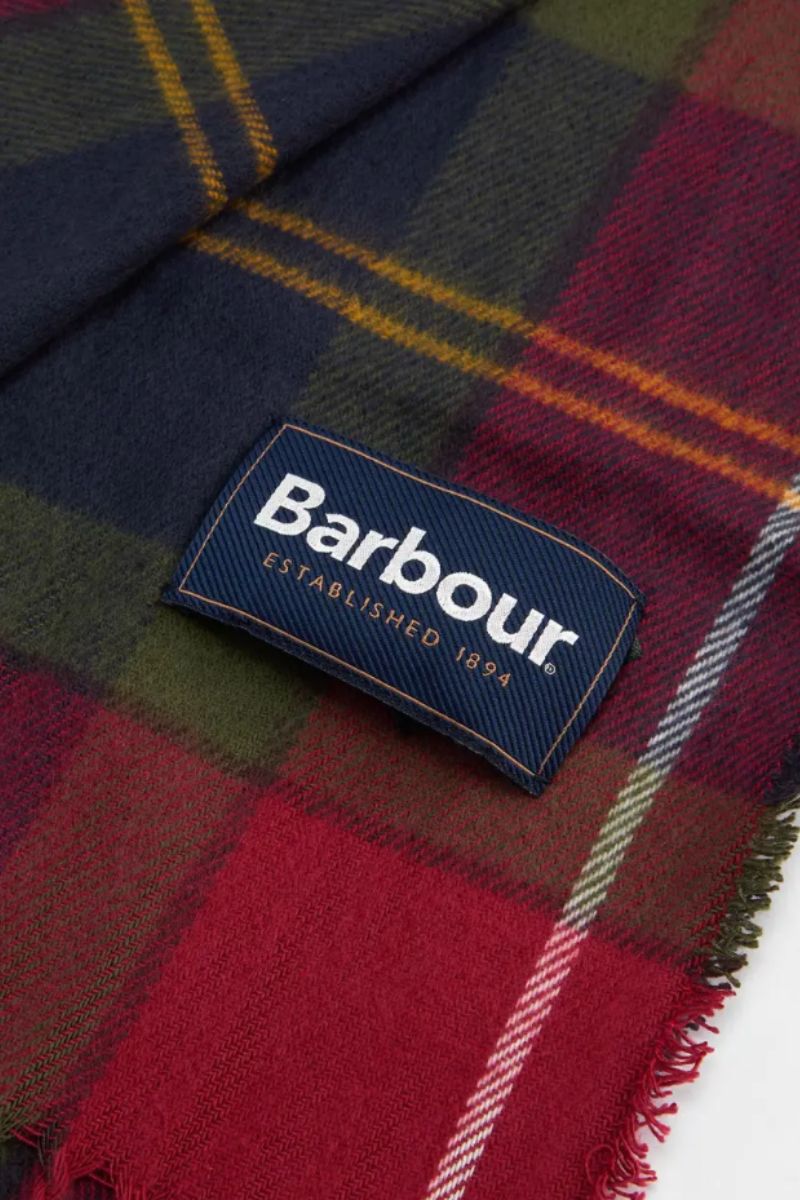 Barbour Swinton Scarf &amp; Hat Set Winterberry