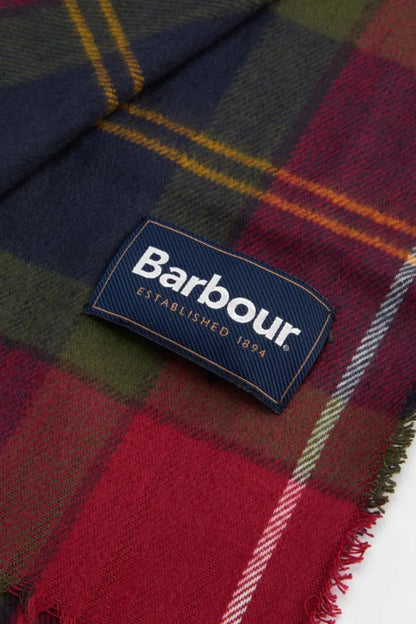 Barbour Swinton Scarf &amp; Hat Set Winterberry