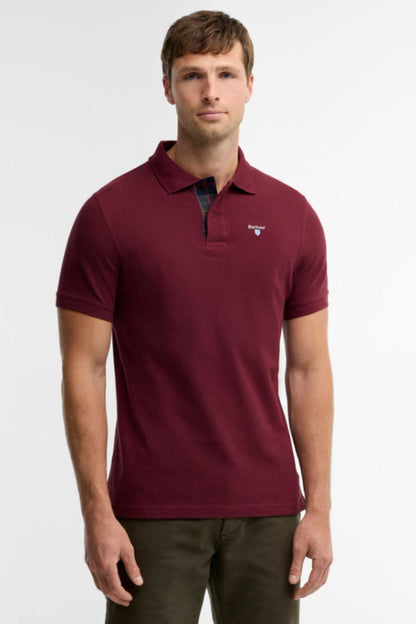 Barbour Tartan Pique Polo Ruby