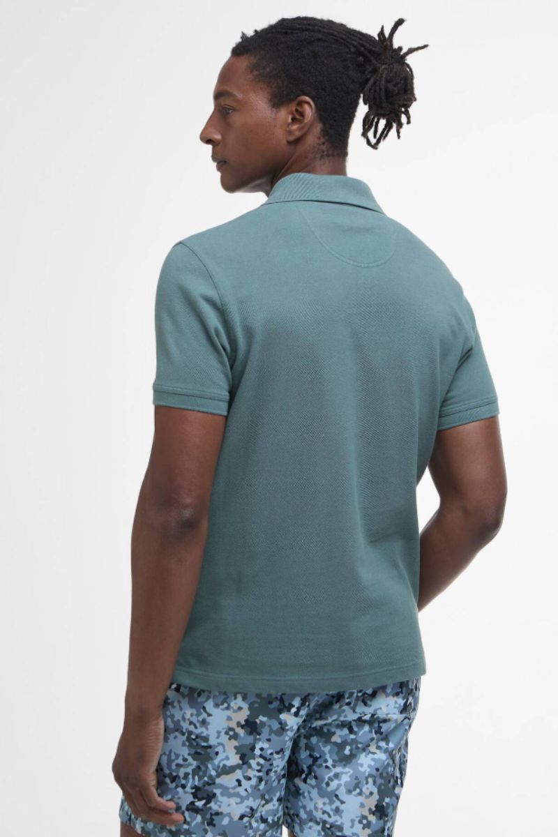 Barbour Tartan Pique Poloshirt Vintage Teal
