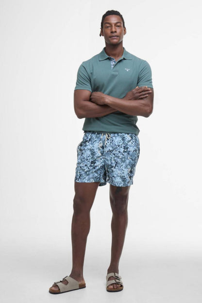 Barbour Tartan Pique Poloshirt Vintage Teal