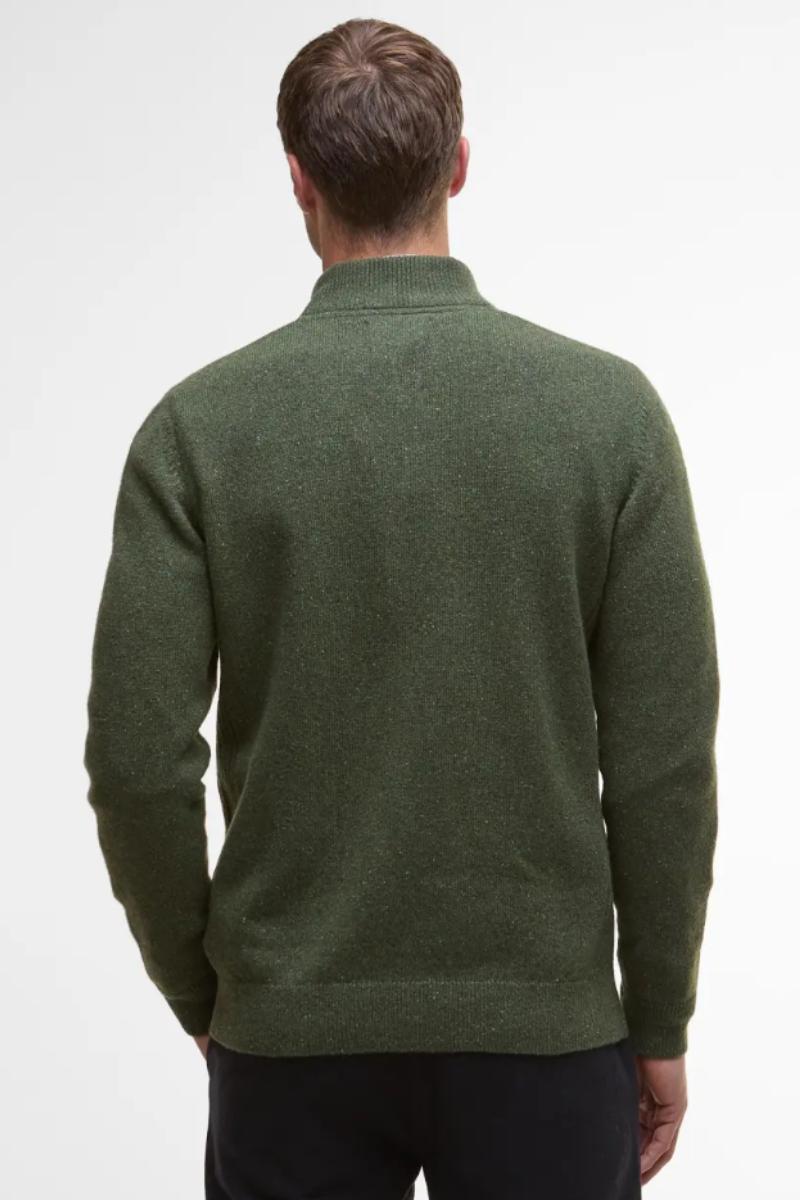 Barbour Essential Tisbury Half Zip Forest