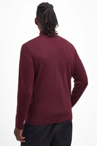 Barbour Essential Tisbury Half Zip Ruby