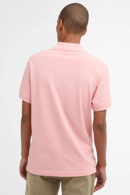 Barbour Tartan Pique Poloshirt Mineral Pink
