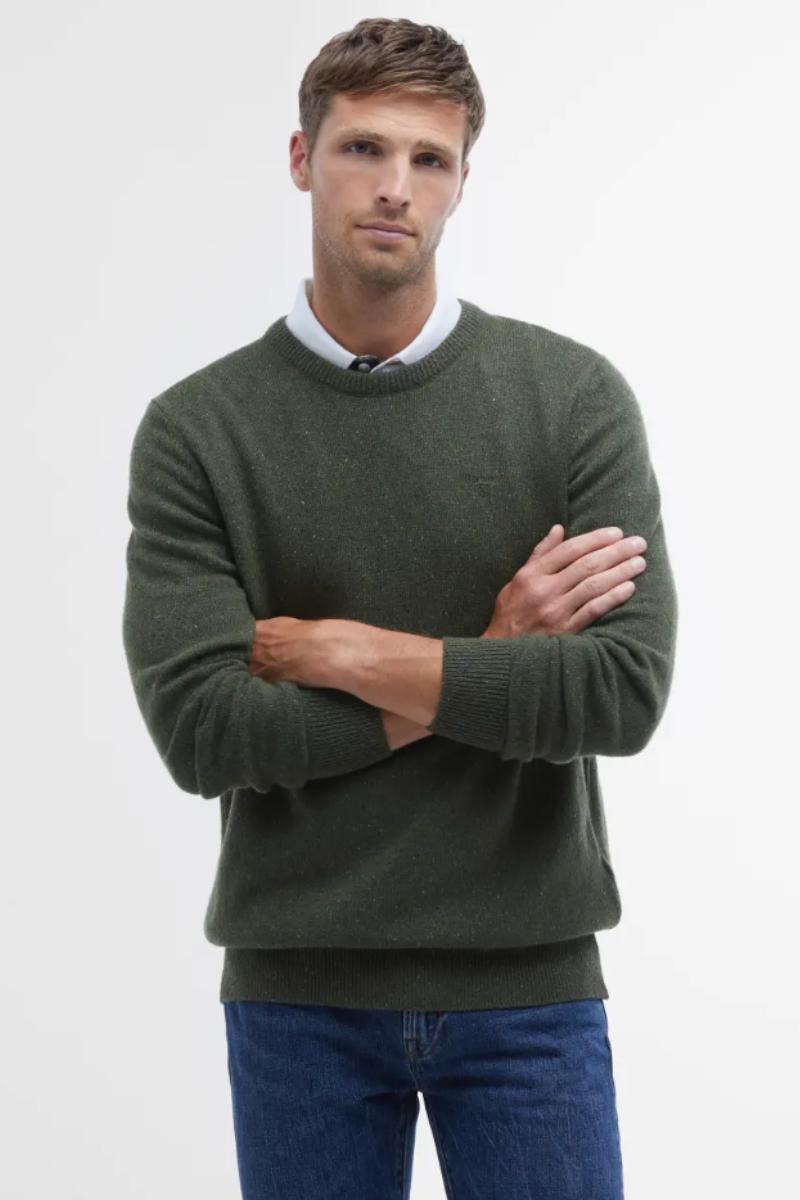 Barbour Essential Tisbury Crew Forest