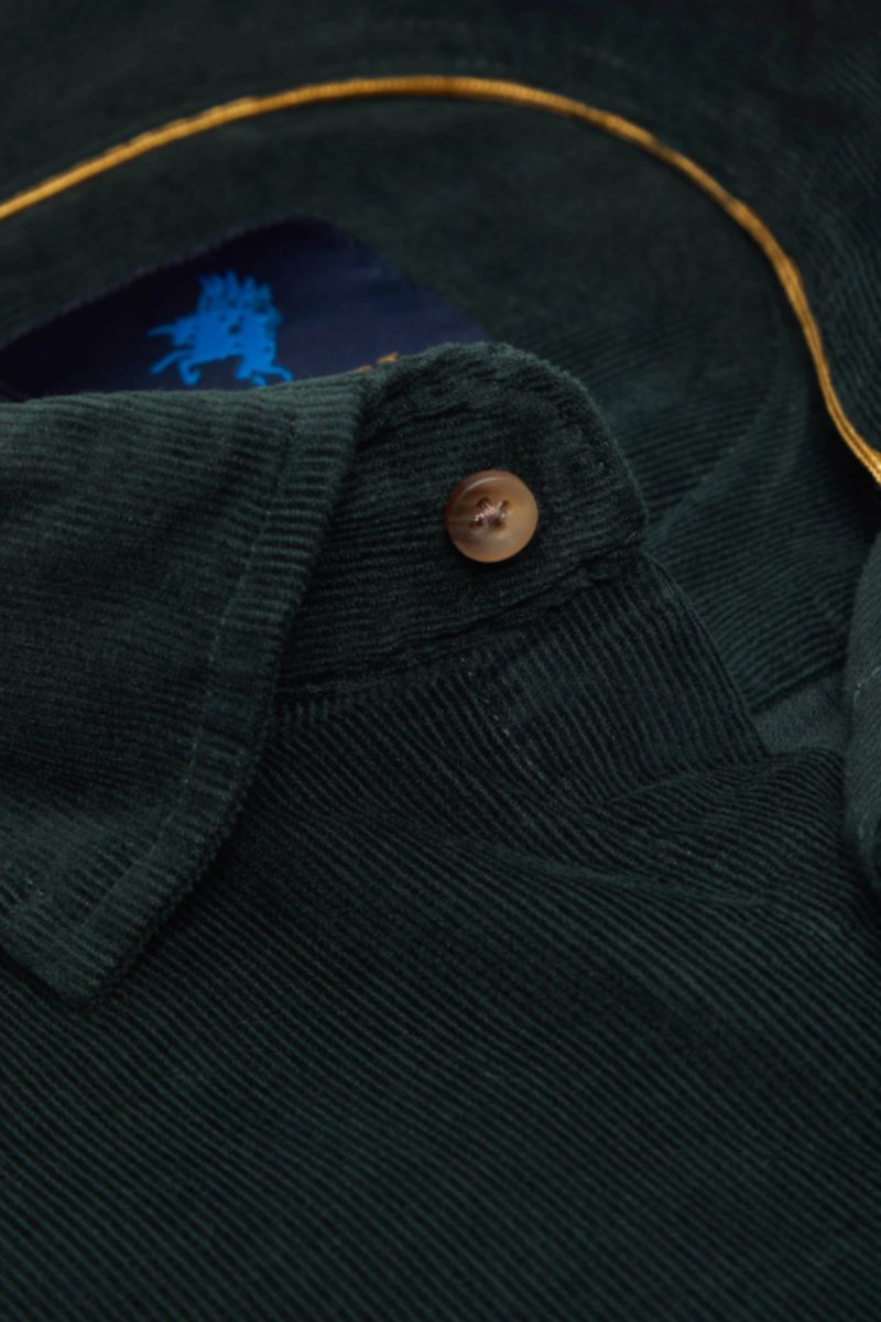 Benetti Alfie Corduroy Casual Shirt Forest