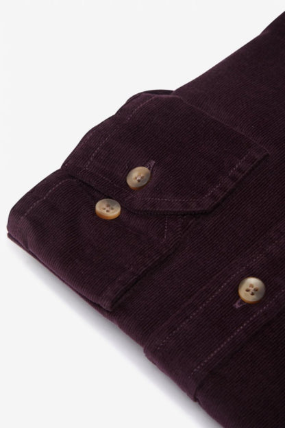 Benetti Alfie Corduroy Casual Shirt Grape