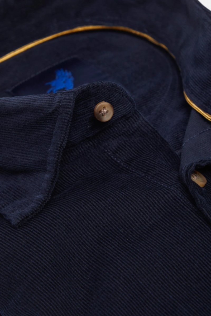Benetti Alfie Corduroy Casual Shirt Navy