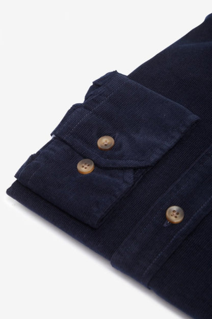 Benetti Alfie Corduroy Casual Shirt Navy