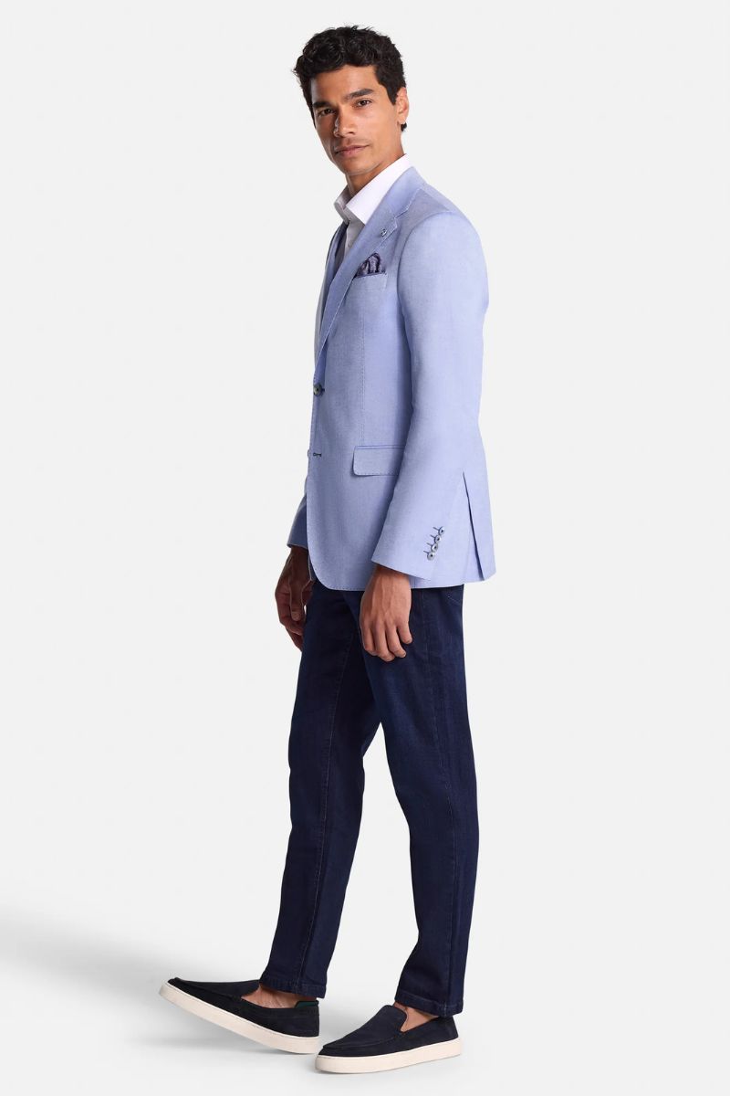 Benetti Regular Fit Challet Sports Jacket Sky