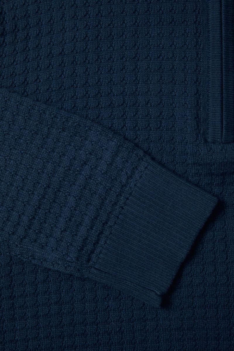 Benetti Ellis 1/4 Zip Jumper Indigo