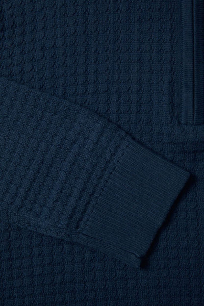 Benetti Ellis 1/4 Zip Jumper Indigo