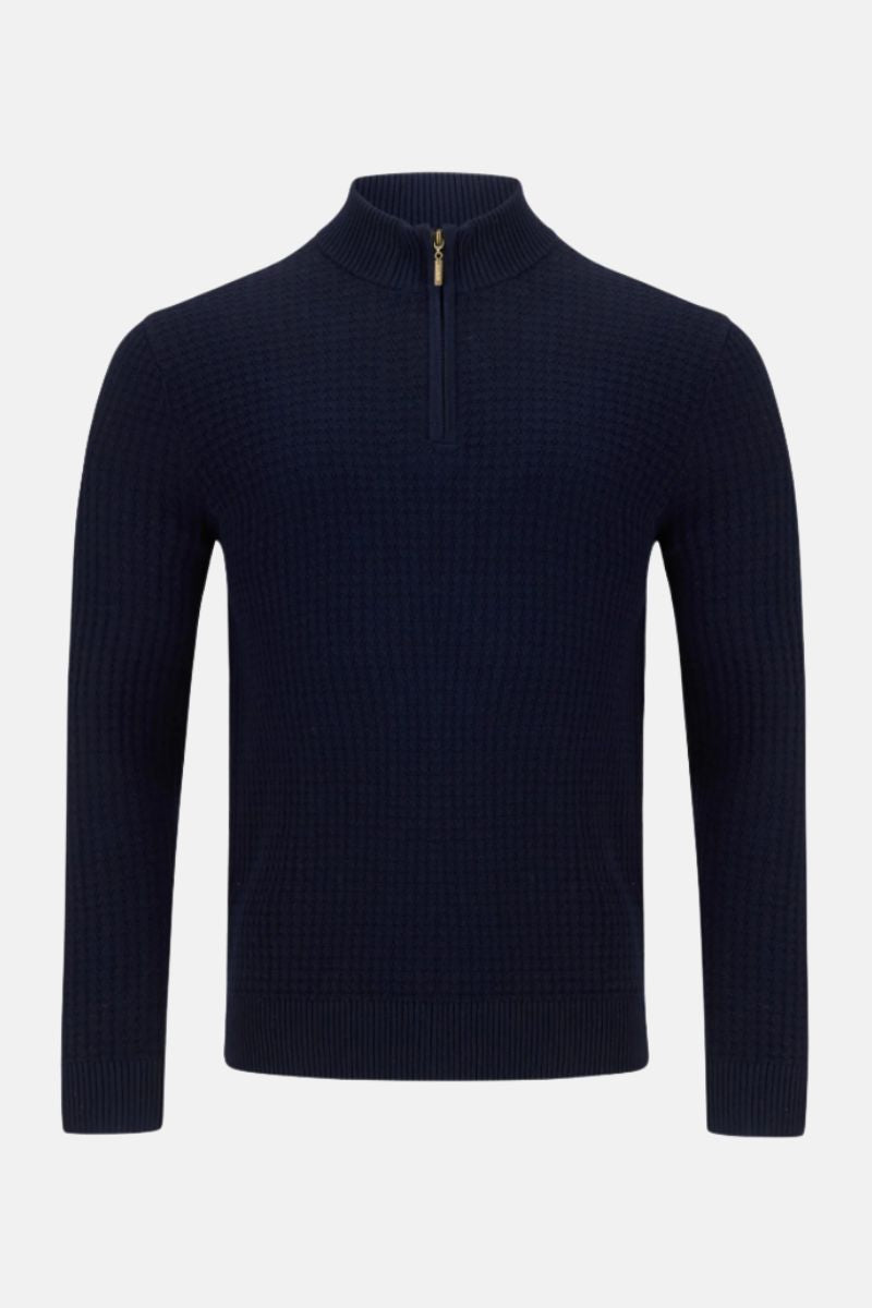 Benetti Ellis 1/4 Zip Jumper Navy