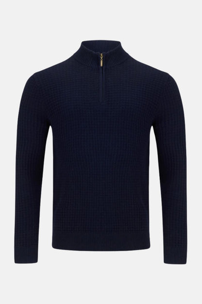 Benetti Ellis 1/4 Zip Jumper Navy