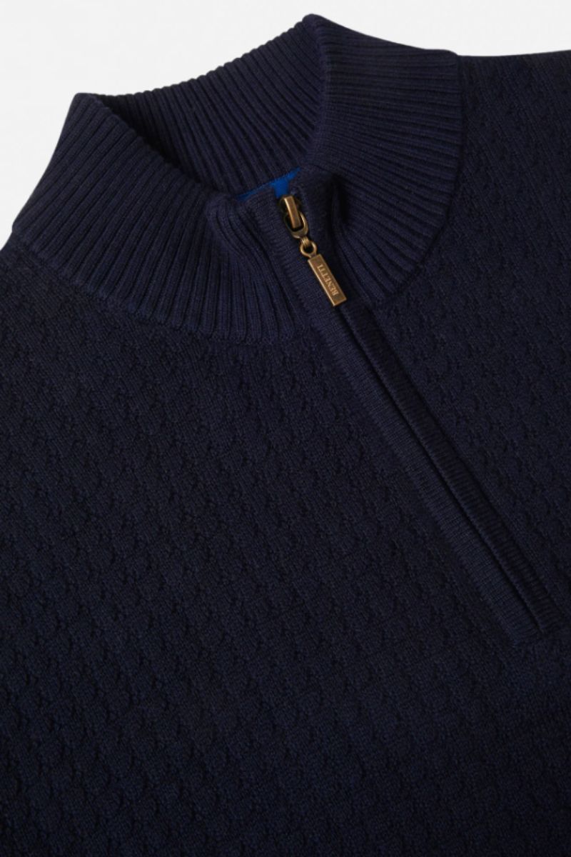 Benetti Ellis 1/4 Zip Jumper Navy