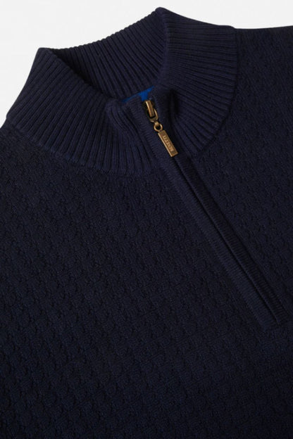 Benetti Ellis 1/4 Zip Jumper Navy