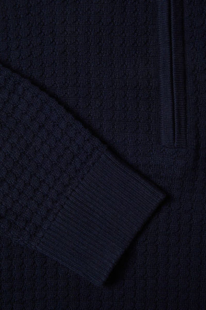 Benetti Ellis 1/4 Zip Jumper Navy
