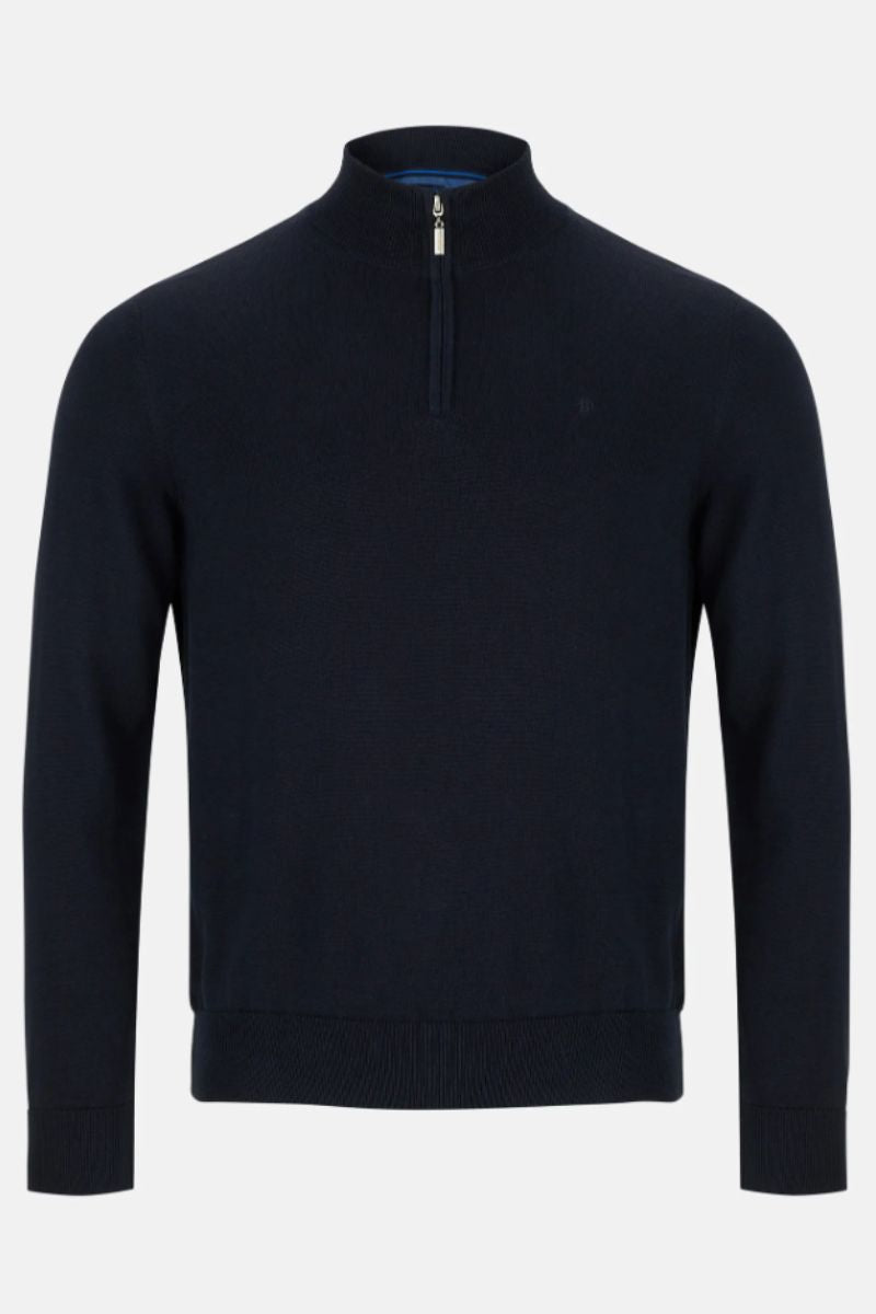 Benetti 1/4 Zip Knit Navy