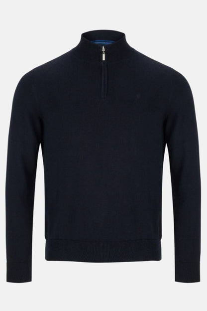 Benetti 1/4 Zip Knit Navy