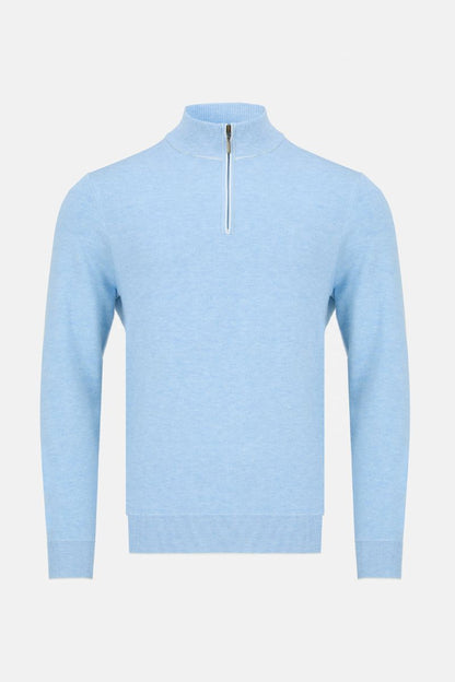 Benetti Julius Half Zip Jumper Sky