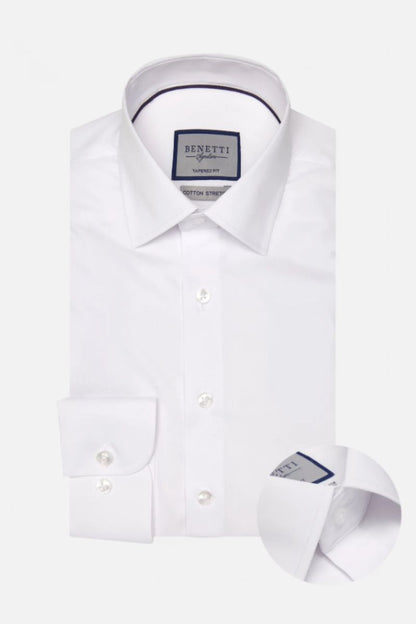 Benetti Oscar Slim Shirt White