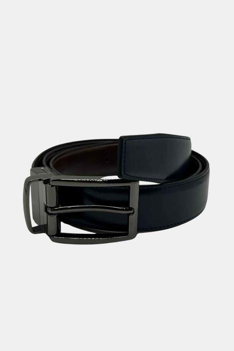 Benetti Reversible Belt Navy & Brown