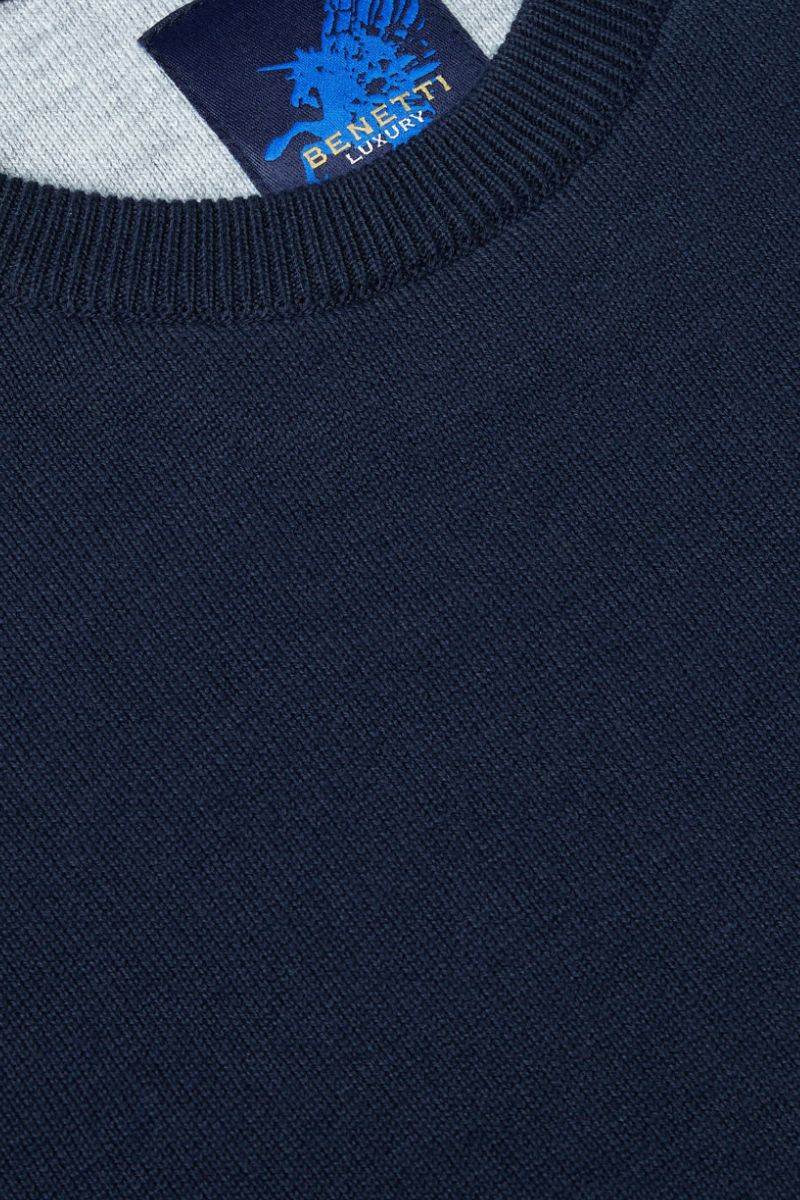 Benetti Crewneck Navy Blue