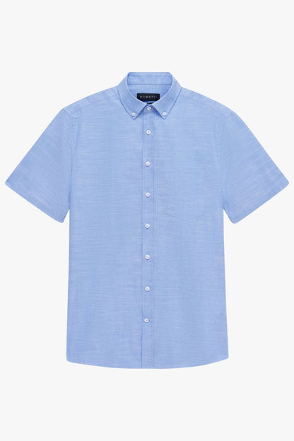 Bugatti 18330E Short Sleeve Shirt Blue