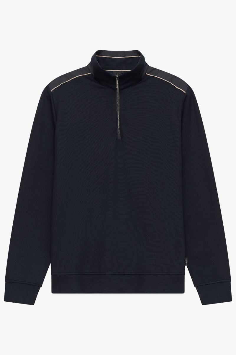 Bugatti 15123E 1/4 Zip Sweatshirt Navy