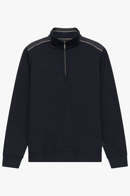 Bugatti 15123E 1/4 Zip Sweatshirt Navy
