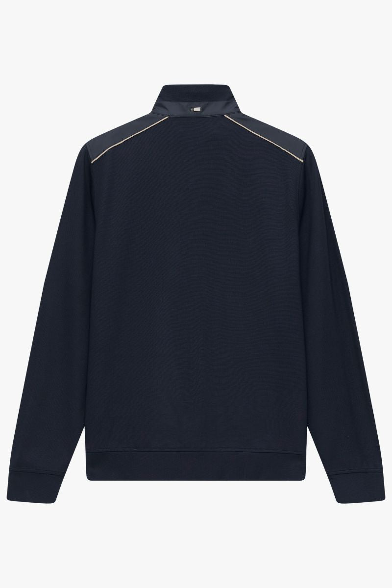 Bugatti 15123E 1/4 Zip Sweatshirt Navy