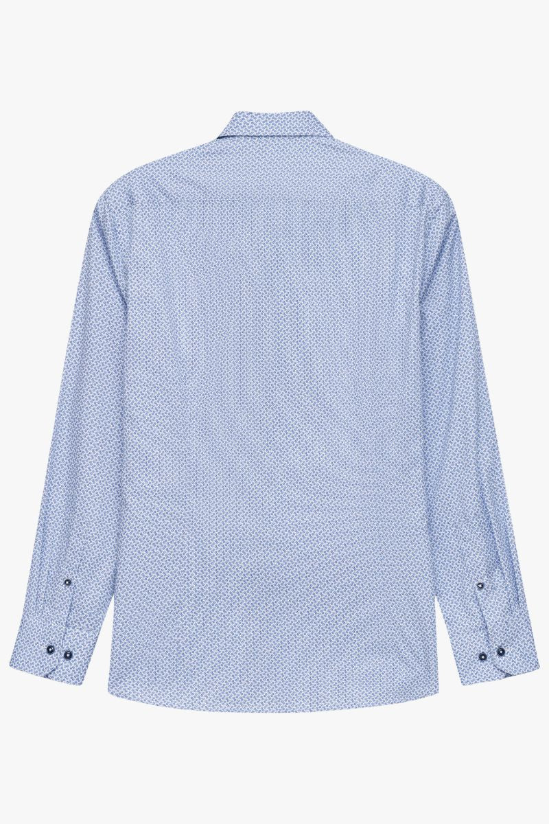 Bugatti 18504E Blue Print Shirt