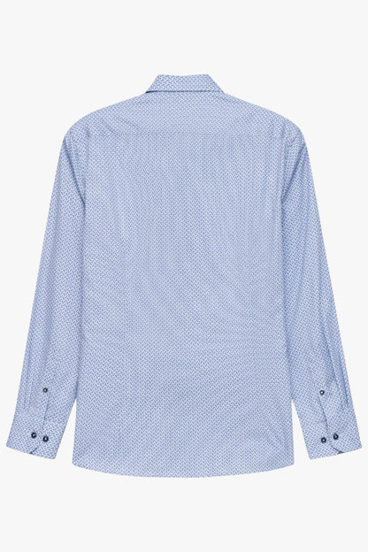 Bugatti 18504E Blue Print Shirt