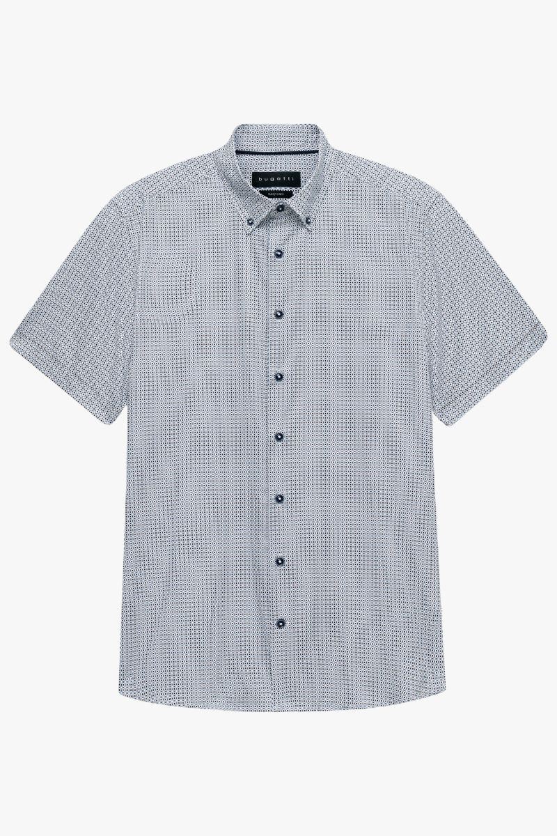 Bugatti 18506E Short Sleeve Print Shirt