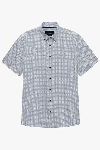 Bugatti 18506E Short Sleeve Print Shirt