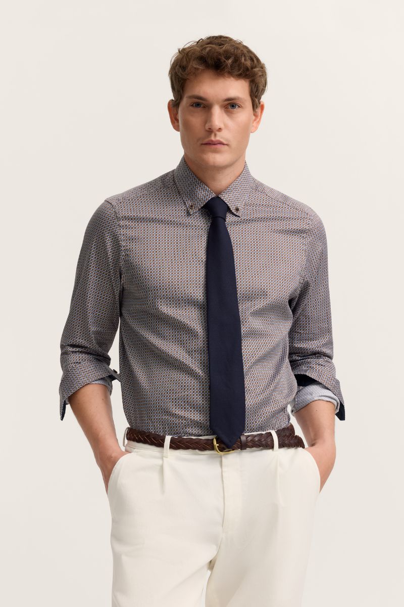 Bugatti 18508E Shirt Brown